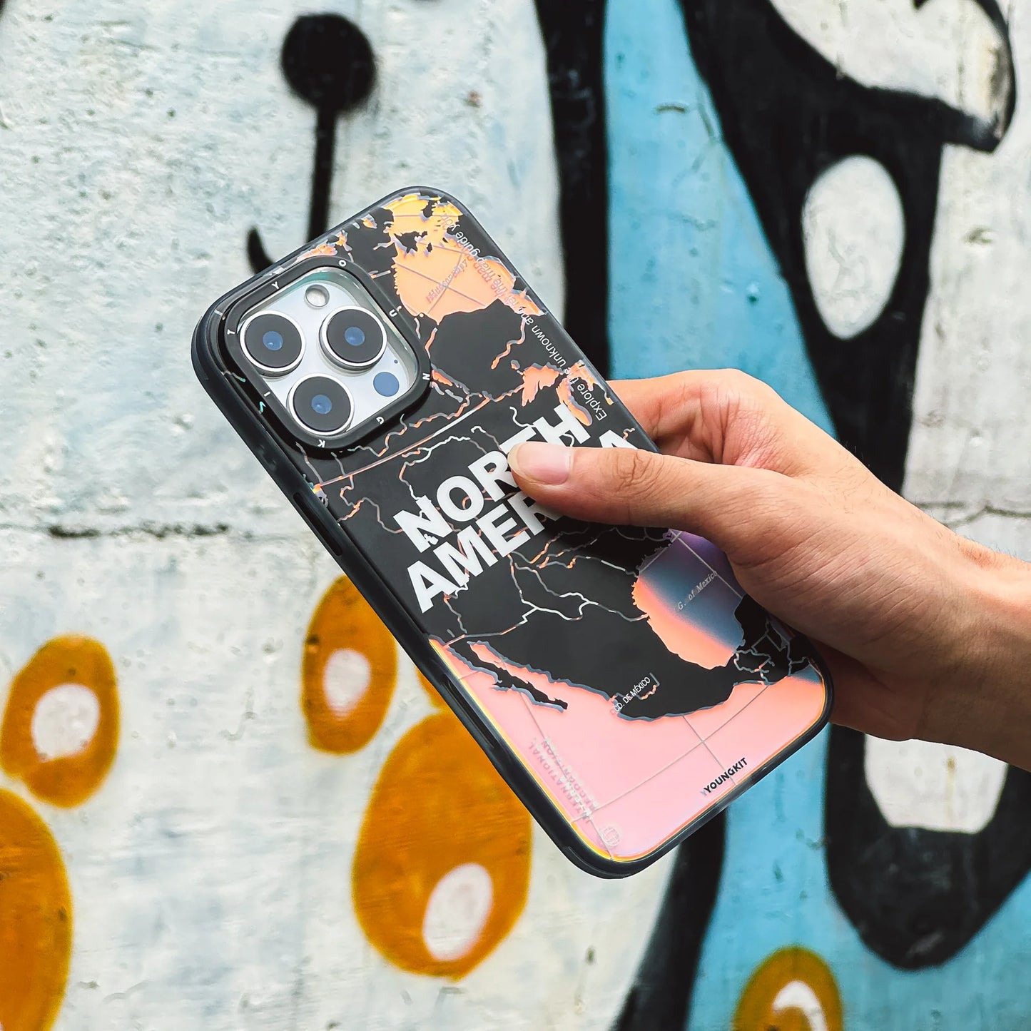 Youngkit International Series NORTH AMERICA Designer Matte Finish Case for iPhone 16 Pro