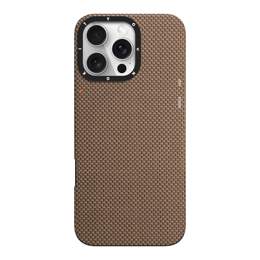 YOUNGKIT Kevlar 1500D Carbon Fibre Extreme Wing Case for iPhone 16 Pro (Desert Titanium)