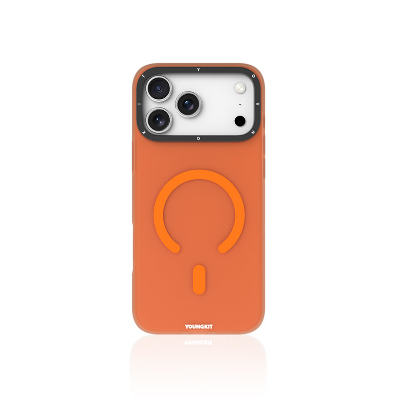 YOUNGKIT Hidden Sand Series Magsafe Case for iPhone 17 Pro (Orange)