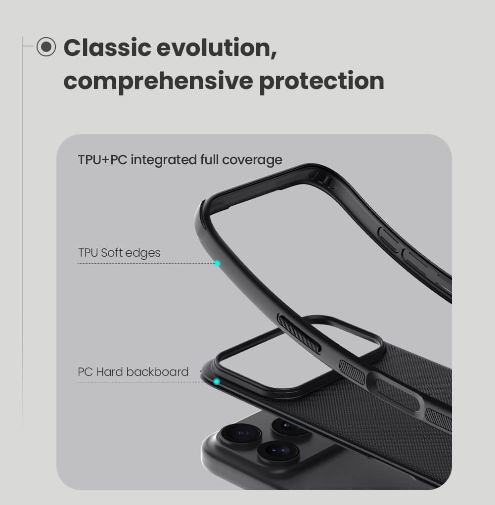 Nillkin Super Frosted Shield Pro Matte cover case for Apple iPhone 17 Pro Max (BLACK)