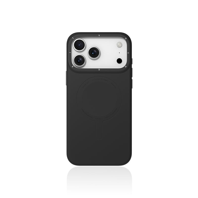 YOUNGKIT Morandi Silicon Case for iPhone 17 Pro Max (BLACK)