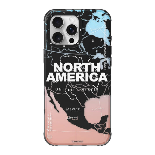Youngkit International Series NORTH AMERICA Designer Matte Finish Case for iPhone 16 Pro
