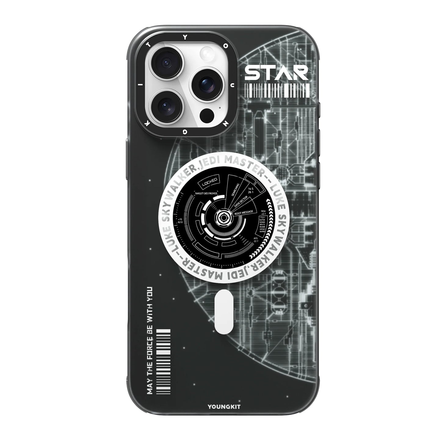 YOUNGKIT Star Wars Edition Space Design Case for iPhone 16 Pro Max