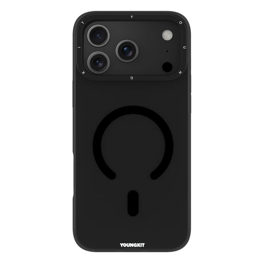 YOUNGKIT Hidden Sand Series Magsafe Case for iPhone 17 Pro Max (Black)