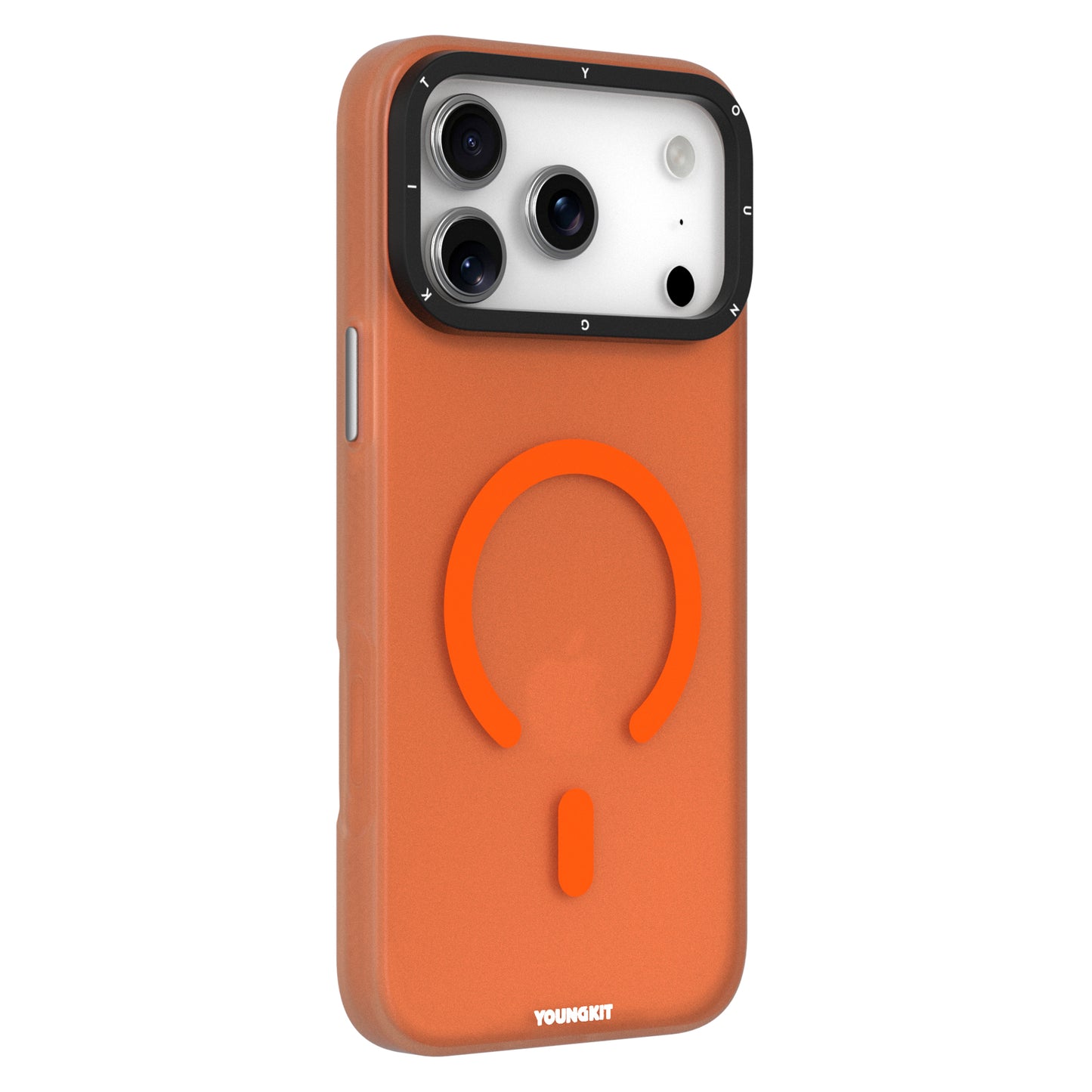 YOUNGKIT Hidden Sand Series Magsafe Case for iPhone 17 Pro (Orange)