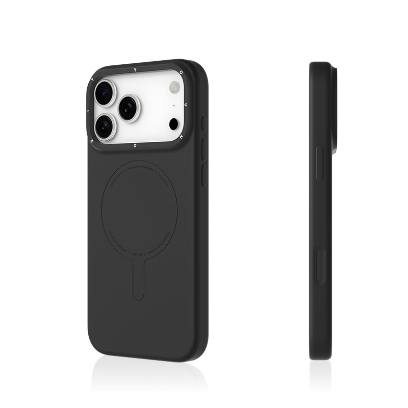 YOUNGKIT Morandi Silicon Case for iPhone 17 Pro Max (BLACK)
