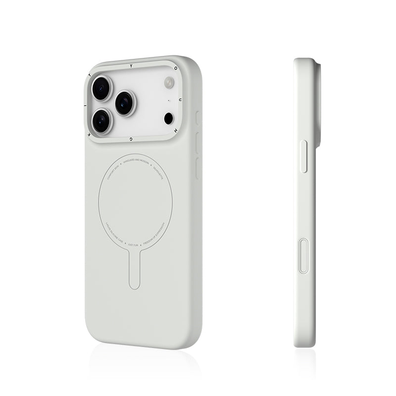 YOUNGKIT Morandi Silicon Case for iPhone 17 Pro (WHITE)