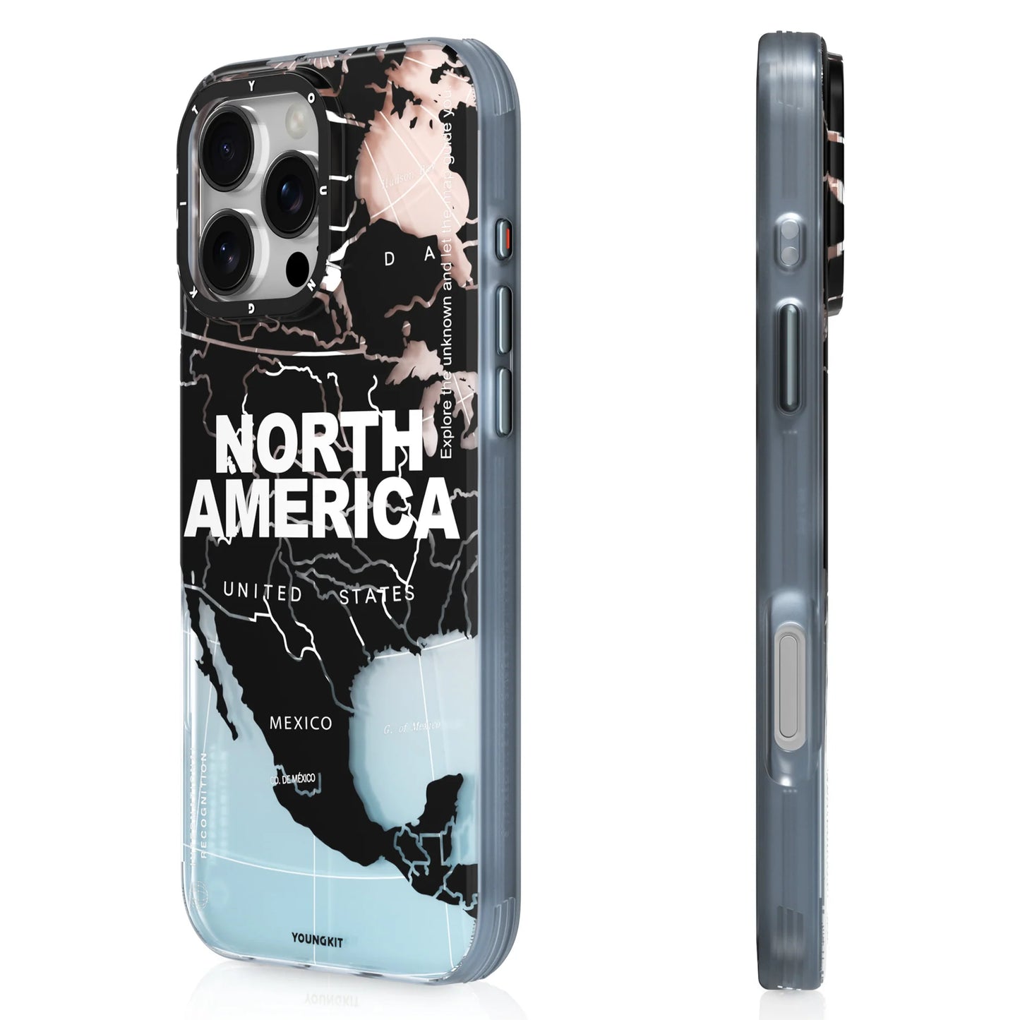 Youngkit International Series NORTH AMERICA Designer Matte Finish Case for iPhone 16 Pro