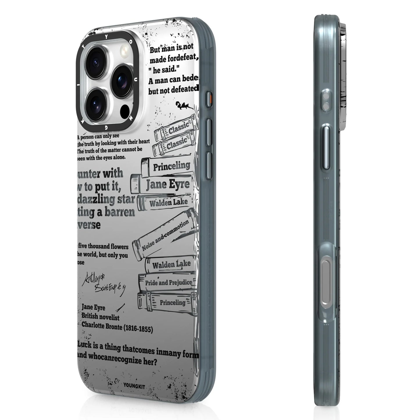 Youngkit Art Series Classic Poetry Designer Matte Finish Case for iPhone 16 Pro Max