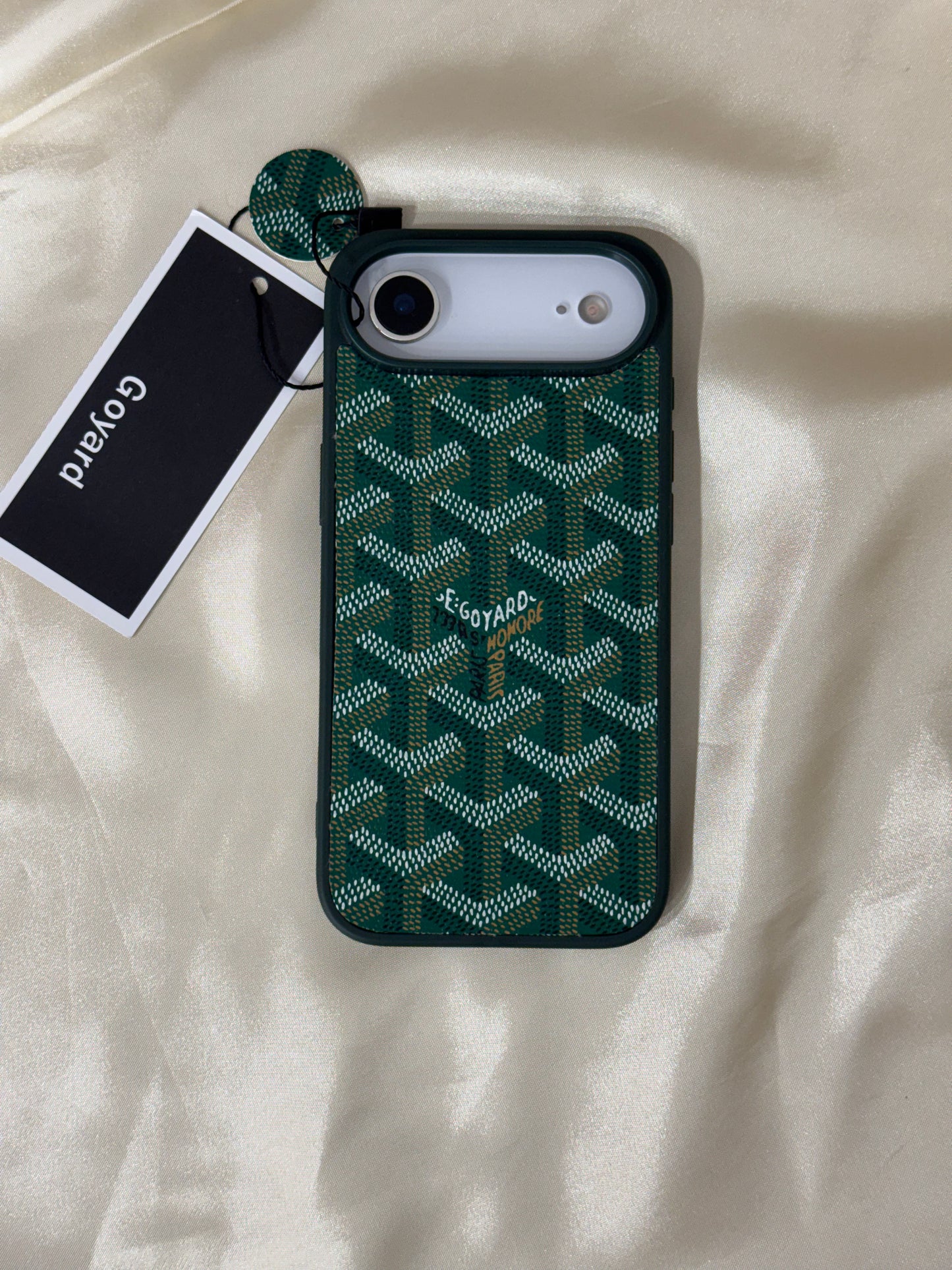 Branded PU Leather Case for iPhone 17 Air (Green)