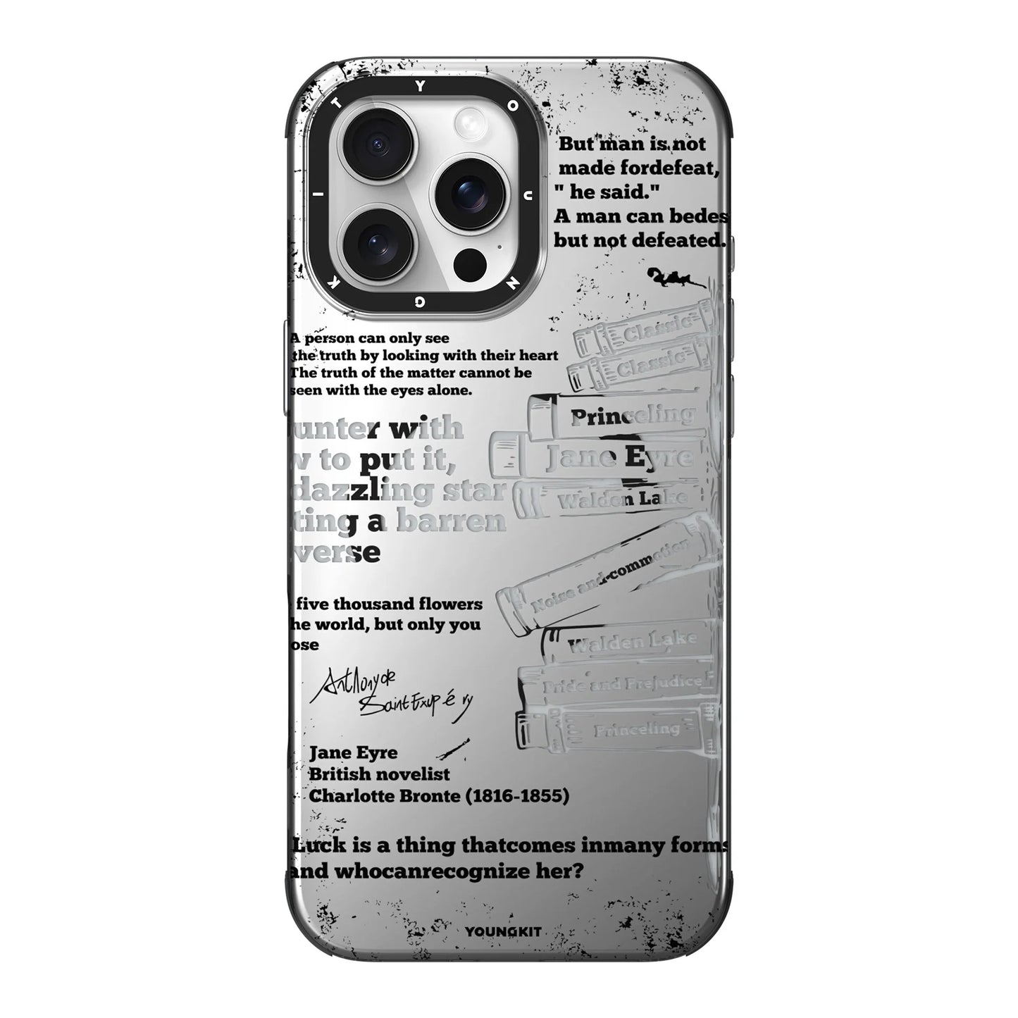 Youngkit Art Series Classic Poetry Designer Matte Finish Case for iPhone 16 Pro Max