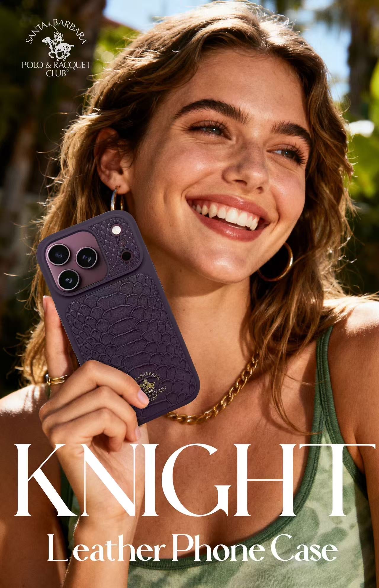Santa Barbara Polo KNIGHT Series Case For iPhone 17 Pro Max / 18 Pro Max (Purple)