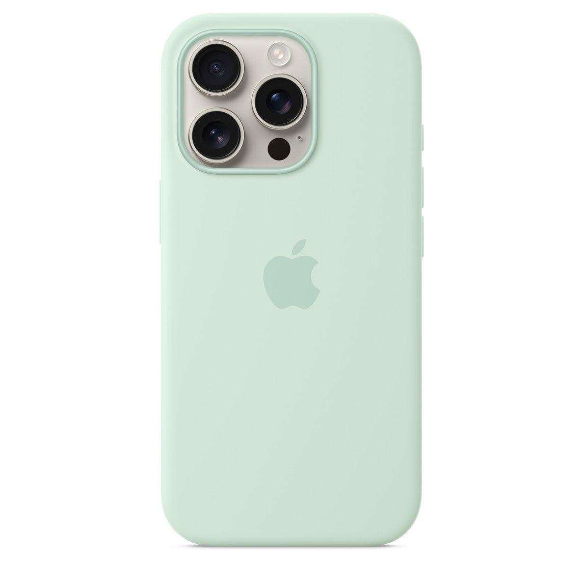 Logo Silicon Case for iPhone 16 Pro Max (AquaMarine)