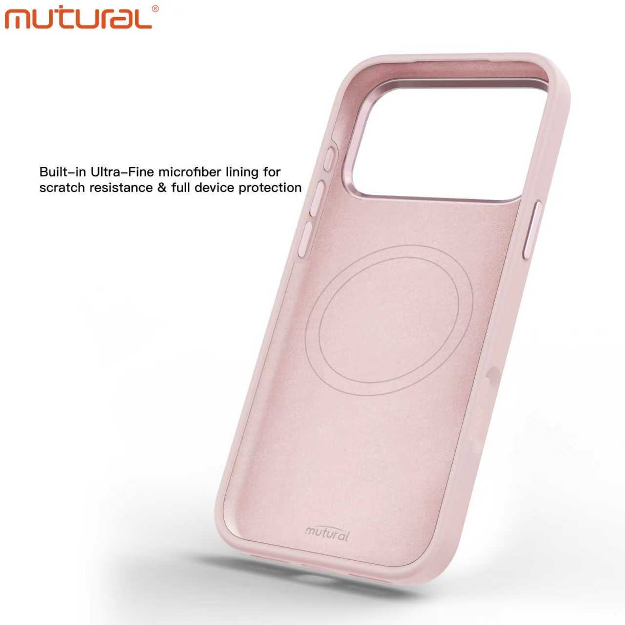 Silicon Protective Magsafe Floral Design Case for iPhone 17 Pro (Pink)
