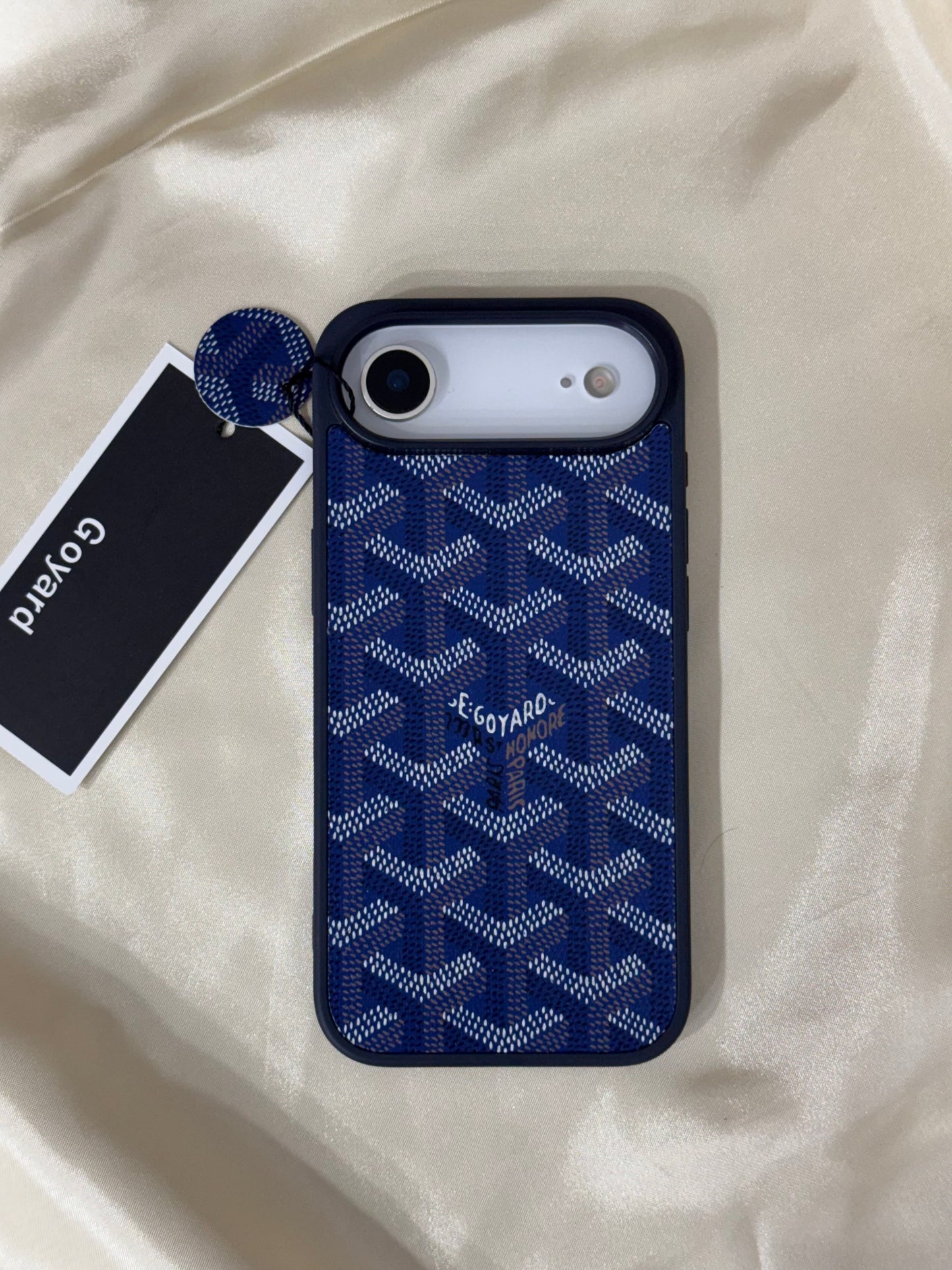 Branded PU Leather Case for iPhone 17 Air (Blue)