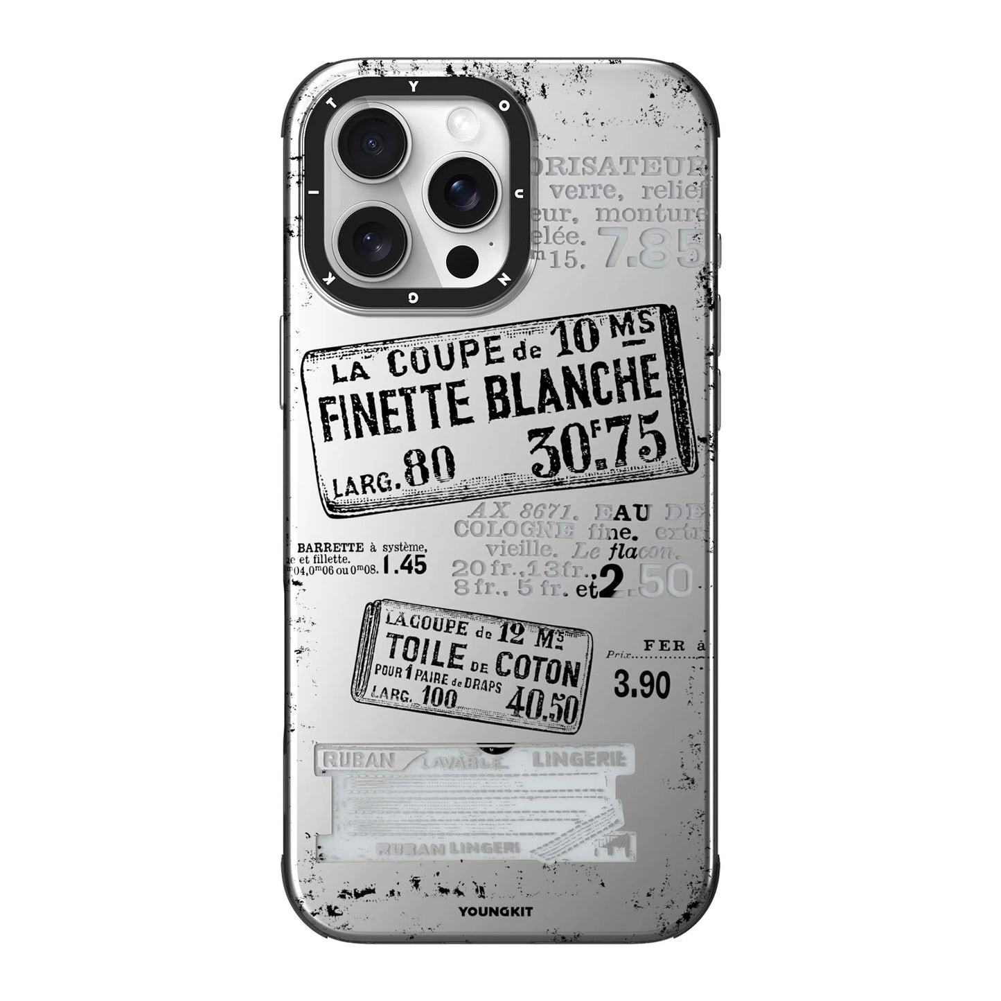 Youngkit Art Series Vintage Press Designer Matte Finish Case for iPhone 16 Pro Max