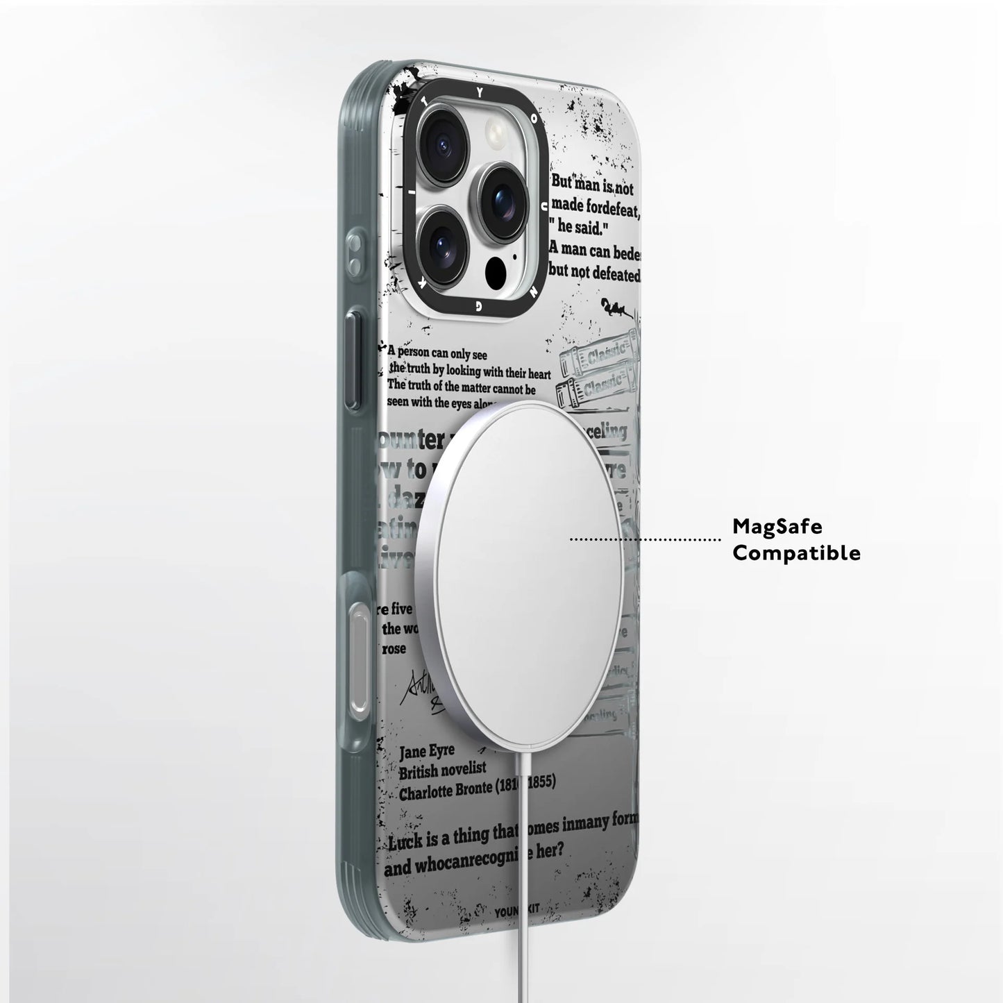 Youngkit Art Series Classic Poetry Designer Matte Finish Case for iPhone 16 Pro Max