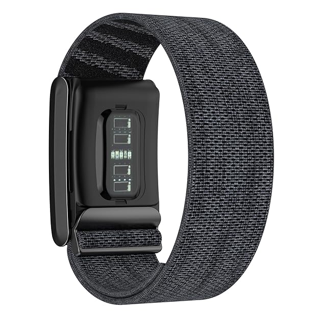 WHOOP Watch Strap for 4.0 Bracelet Elastic Band Sports Nylon Patterned Whoop Strap (DARK GREY)
