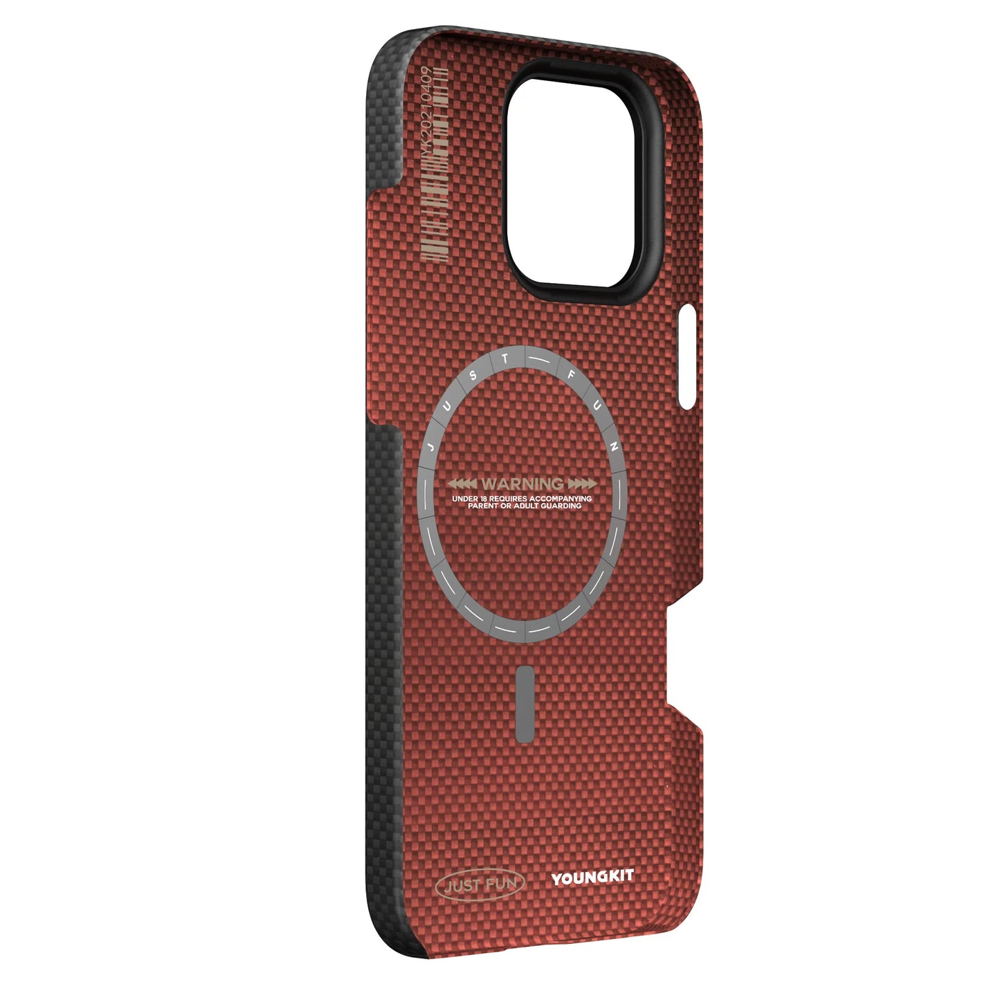 YOUNGKIT Kevlar 1500D Carbon Fibre Extreme Wing Case for iPhone 16 Pro Max) (Black)