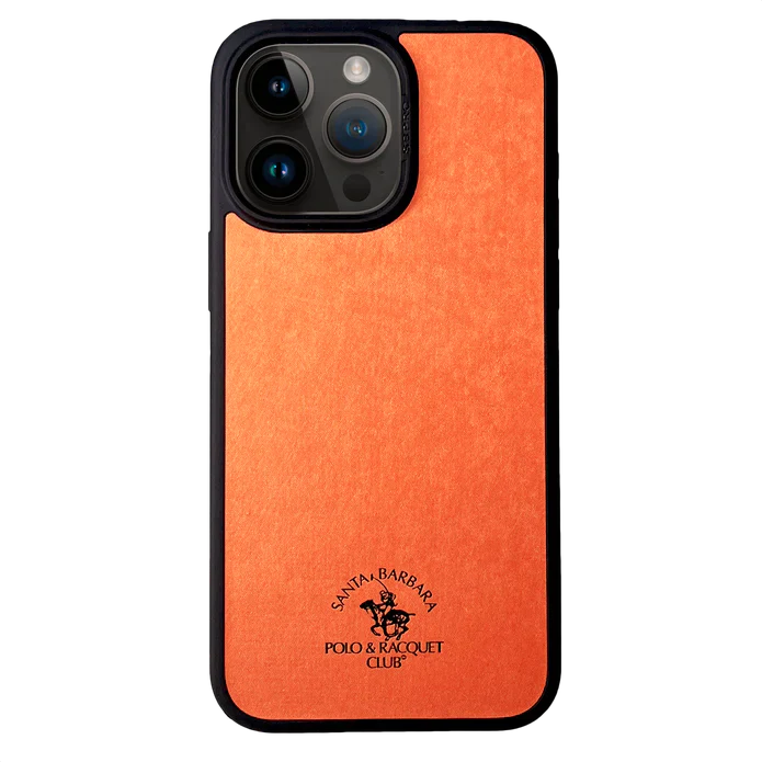 Santa Barbara Polo Raquet Club MYRON Series for iPhone 15 Pro Max (ORANGE) (MAGSAFE COMPATIBLE)