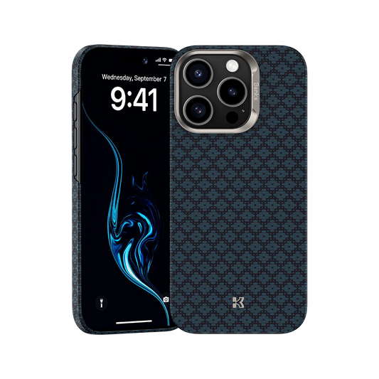 BENKS ArmorGrid ArmorAir Case Built with Kevlar® for iPhone 16 Pro (BLUE)