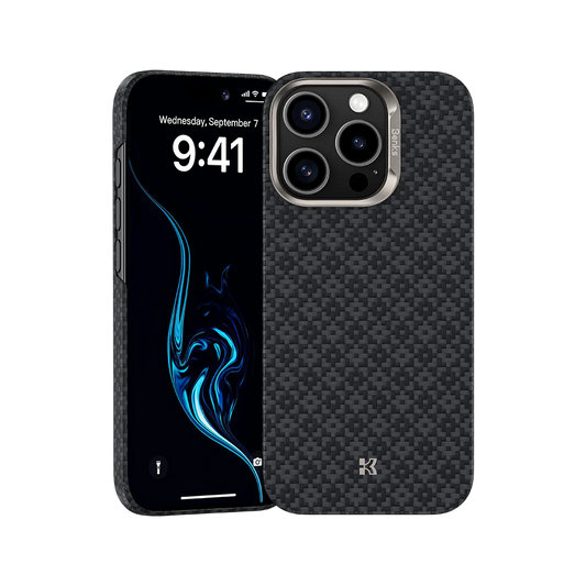 BENKS ArmorGrid ArmorAir Case Built with Kevlar® for iPhone 16 Pro (BLACK)