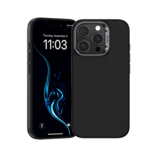 BENKS Armor Pro Carbon Fibre  Case built with Kevlar® 600D for iPhone 16 Pro Max