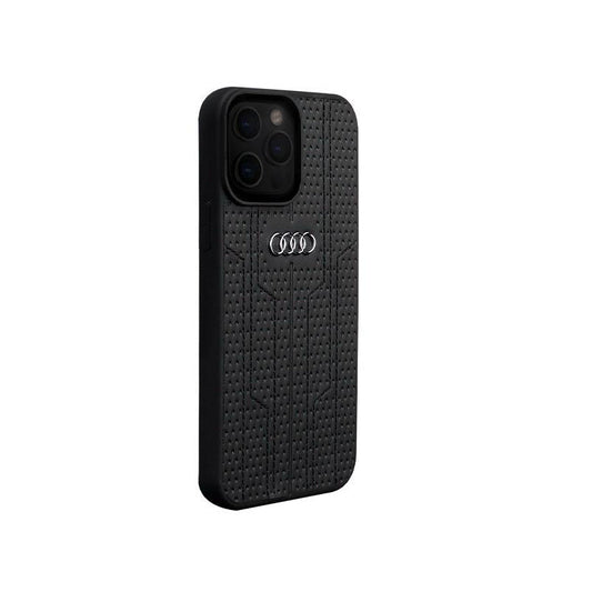 Thumbnail 1 Premium PU Leather Car Logo Dotted Design Case for iPhone 14 Pro Max