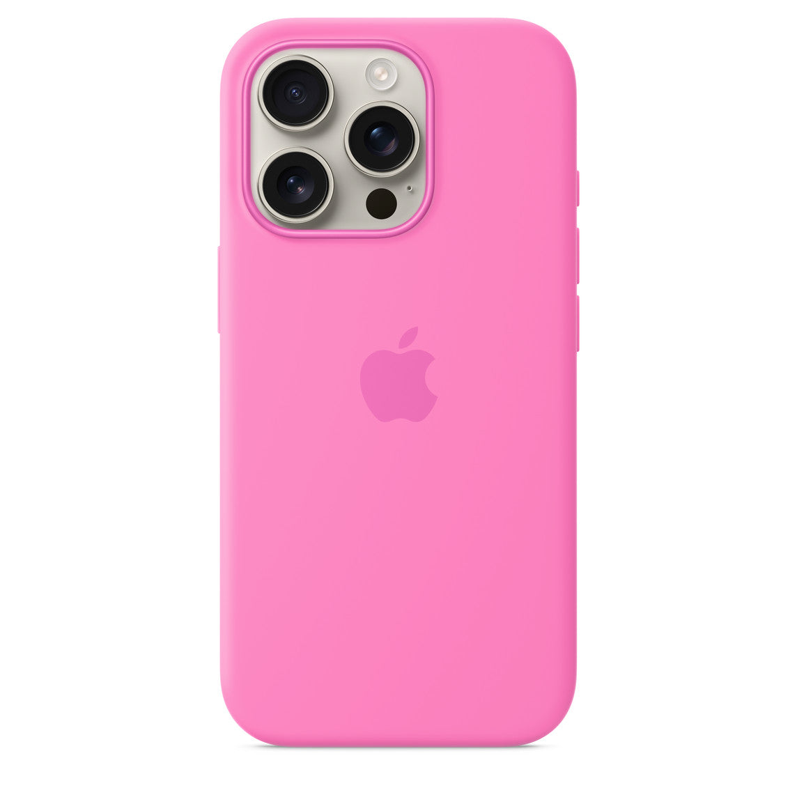 Logo Silicon Case for iPhone 16 Pro Max (Peony)