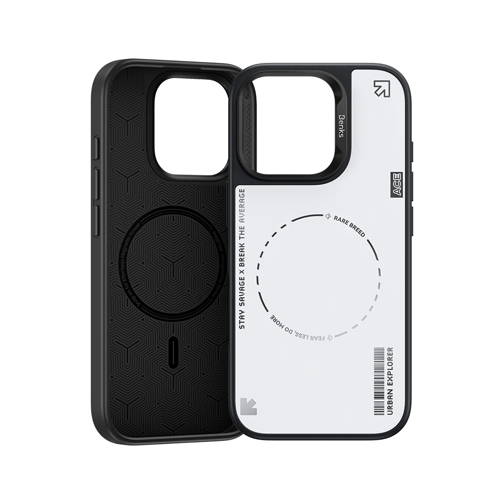 BENKS Basis Series Phone Case for iPhone 16 Pro Max (WHITE)