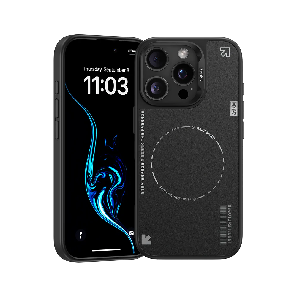 BENKS Basis Series Phone Case for iPhone 16 Pro Max (BLACK)