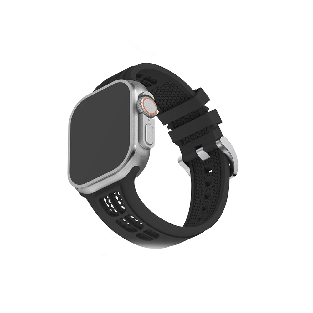 New Style Net Silicon Watch Band for 42/44/45 & 49 mm (Black)