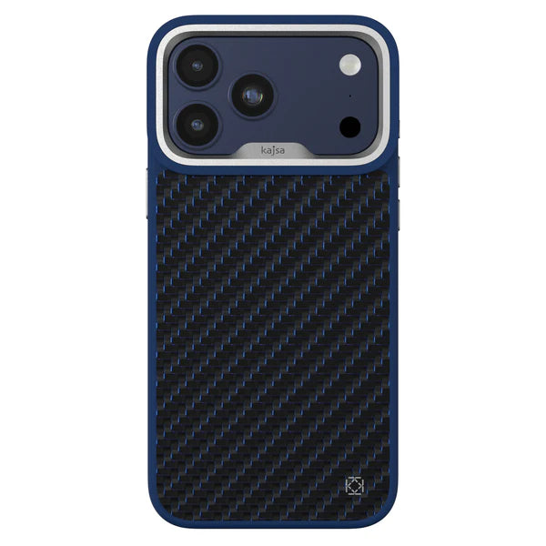 KAJSA Svelte Collection - Carbon Fibre Back Case for iPhone 17 Pro (MagSafe Compatible)