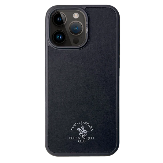 Santa Barbara Polo Raquet Club MYRON Series for iPhone 15 Pro Max (BLACK) (MAGSAFE COMPATIBLE)