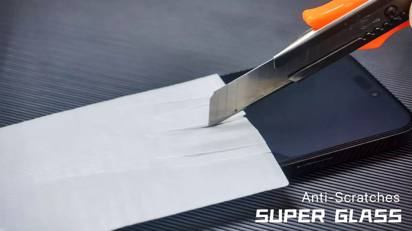 CASELOON Premium Clear Tempered Glass for iPhone 14 Pro