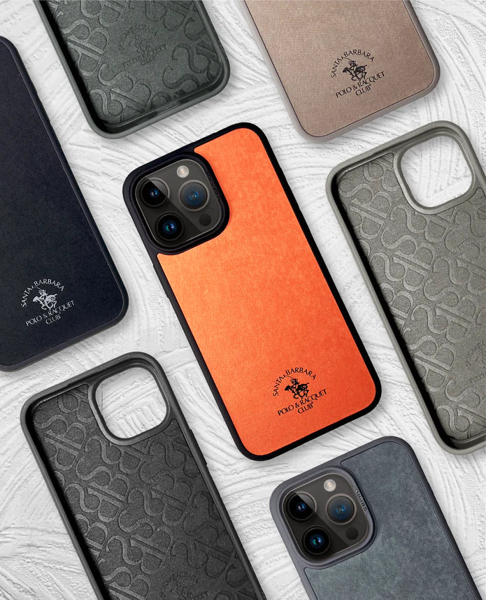 Santa Barbara Polo Raquet Club MYRON Series for iPhone 15 Pro Max (ORANGE) (MAGSAFE COMPATIBLE)