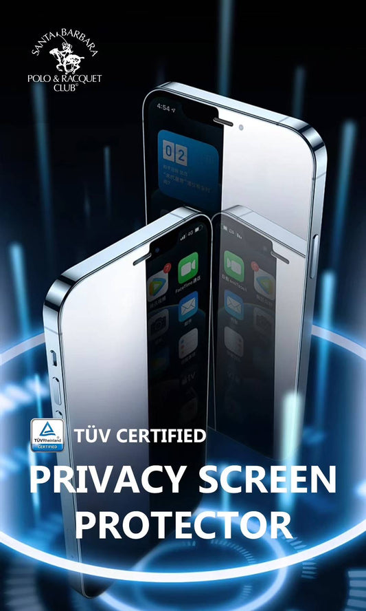 Santa Barbara Polo Raquet Club Ultra HD PRIVACY Tempered Glass Protector for iPhone 17 Pro (Privacy HD)