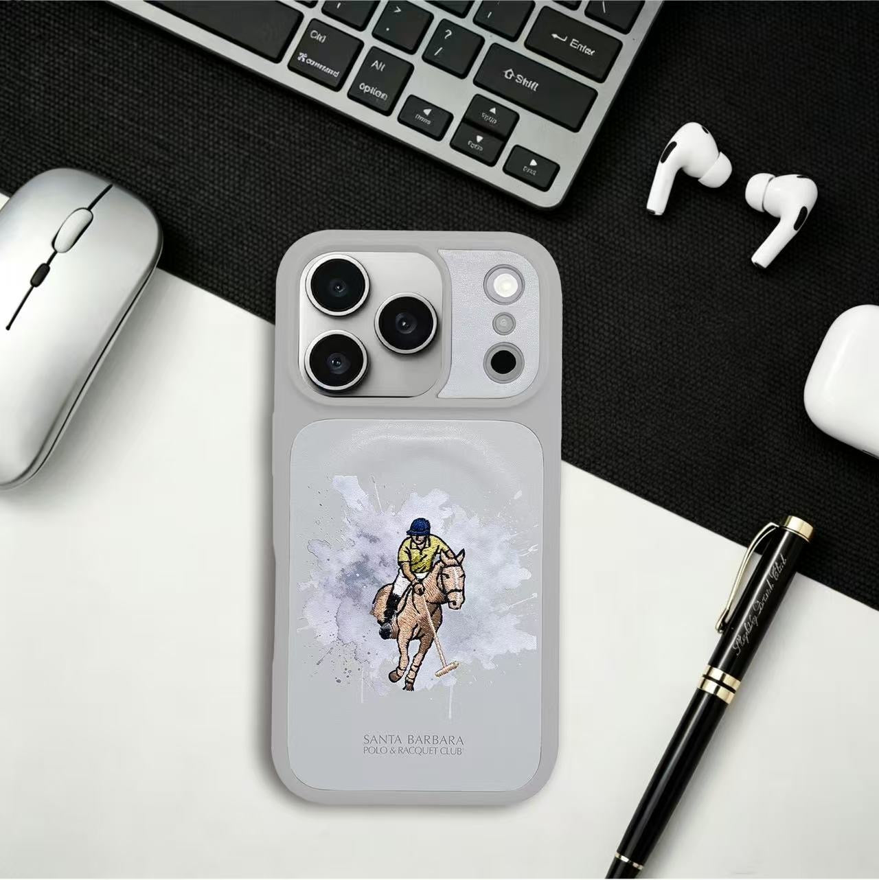 Santa Barbara Polo ICARUS Series Case For iPhone 17 Pro / 18 Pro (Grey)