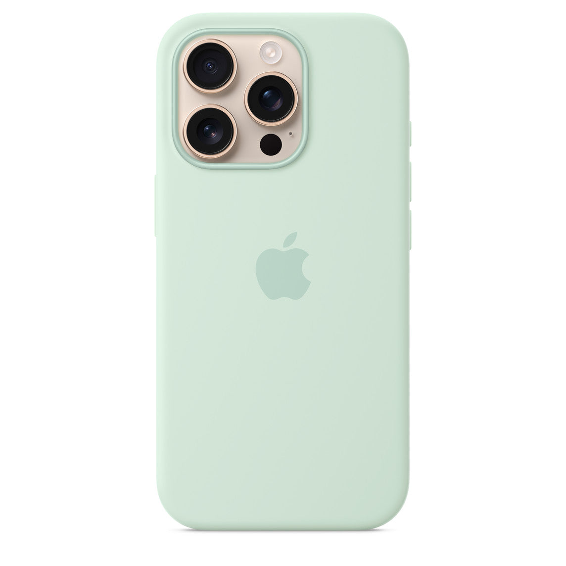 Logo Silicon Case for iPhone 16 Pro Max (AquaMarine)
