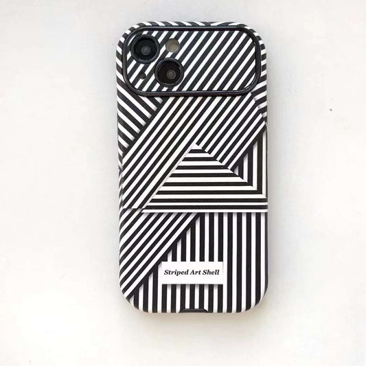 3D Effects Striped Art Case for iPhone 14 Pro