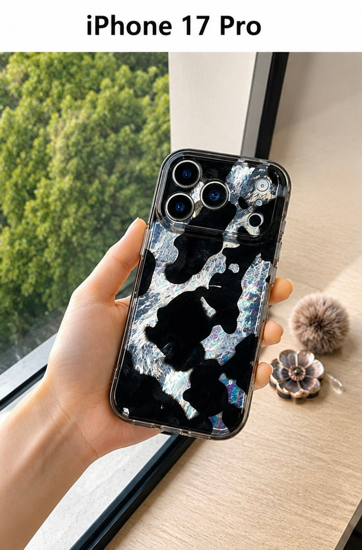 Animal Pattern Case For iPhone 17 Pro(Black/Silver)
