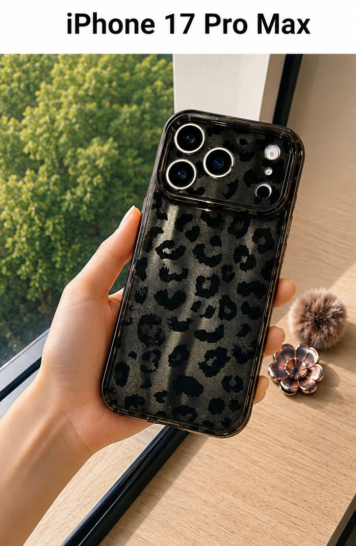 Leopard Pattern Case For iPhone17 Pro Max(Black)