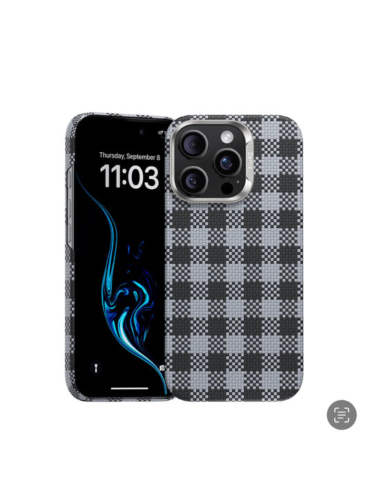 BENKS ArmorVichy Case Aramid Carbon Fibre Built with Kevlar® for iPhone 16 Pro (BLACK)