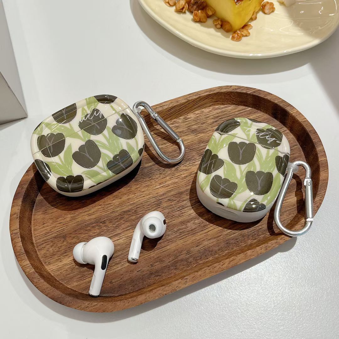 Designer Tulip Flowers AirPods Protective Case for Airpods 1 & 2