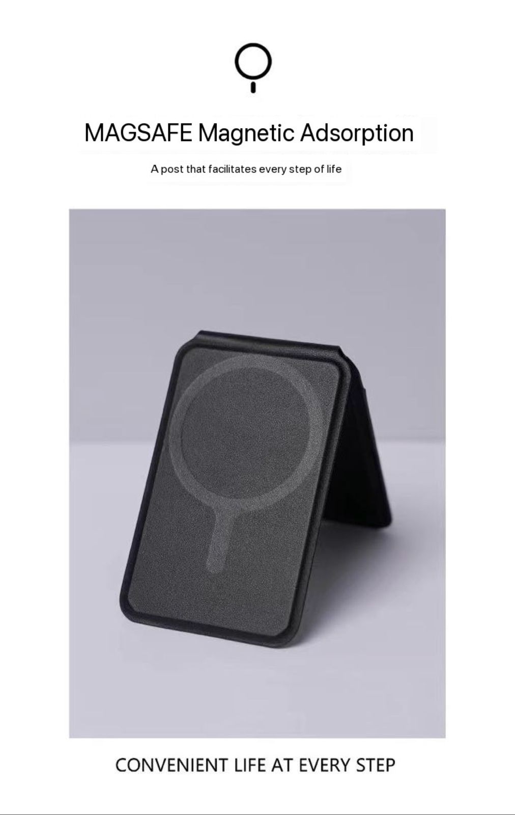 EMO OFF Big Panda Design Leather Magsafe Wallet