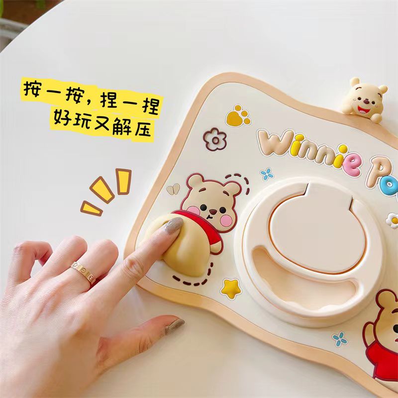 Cartoon Silicone Child Protective Cover for iPad 10.2 with Adjustable Stand Cover, Cute Cartoon Design Shockproof Silicone Case