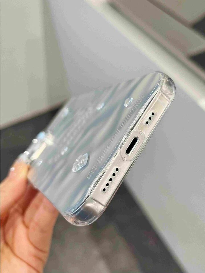Misty Butterfly Chrome Designer Silicon Case for iPhone 15 Plus