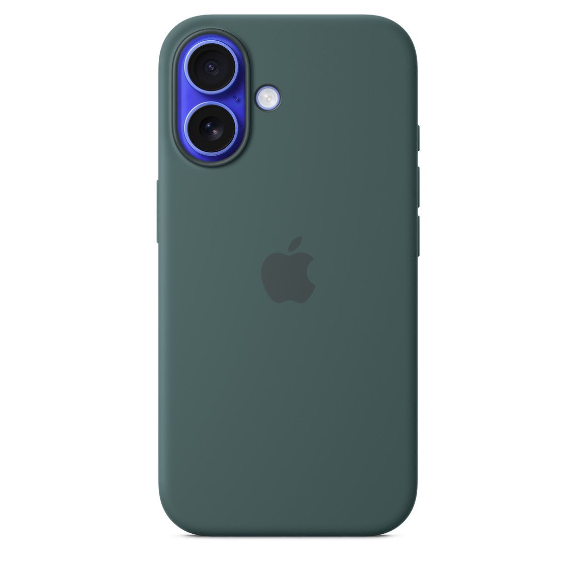 Logo Silicon Case for iPhone 16 Plus (Lake Green)