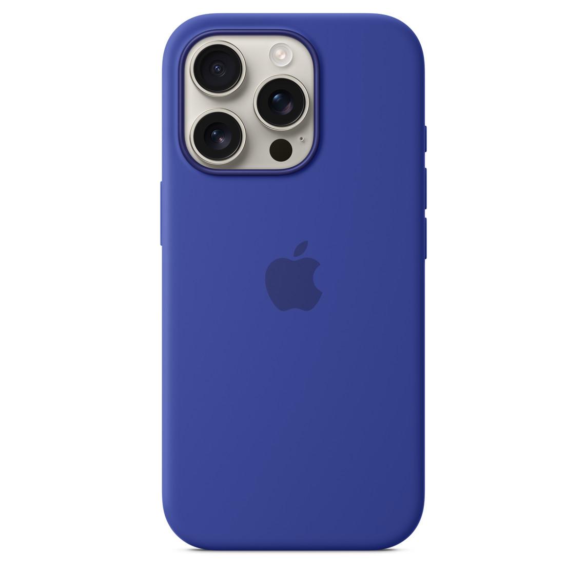 Logo Silicon Case for iPhone 16 Pro Max (Marine Blue)