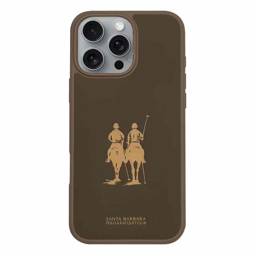 Santa Barbara Polo URIAH Series Case for iPhone 16 Pro Max (BROWN)